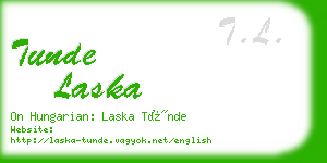 tunde laska business card